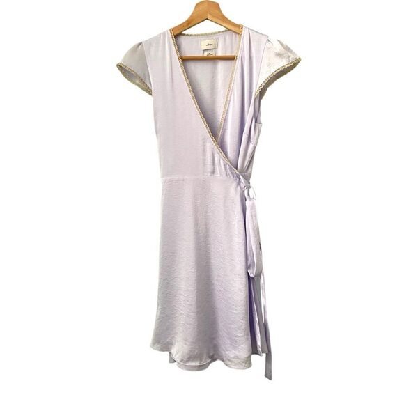 Aritzia Wilfred Mademoiselle Satin Dress in Lavender in Size XS - Picture 4 of 11
